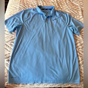 Nike Men's Sky Blue Dri-FIT Polo